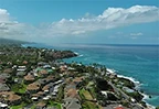 Aerial view of Kona looking south